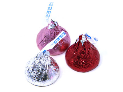Hershey's Kisses®, Red/Silver/Pink 25lb