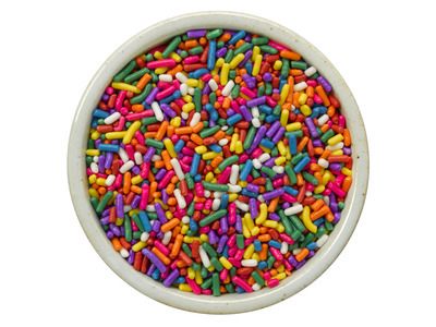 Rainbow 8-Color Sprinkles 6lb