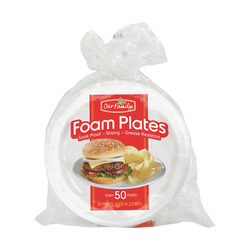 Foam Plates 8.875in 12/50ct