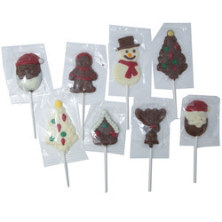 Assorted Christmas Chocolate Lollipops 24ct