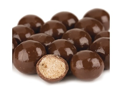 Milk Chocolate Malt Balls, Reduced Sugar Added 10lb
