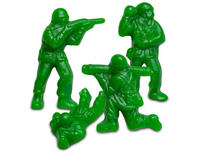 Gummi Green Army Guys 4/5lb