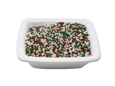 Red White and Green Nonpareils 10lb