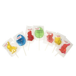Easter Clear Toy Lollipops 24ct