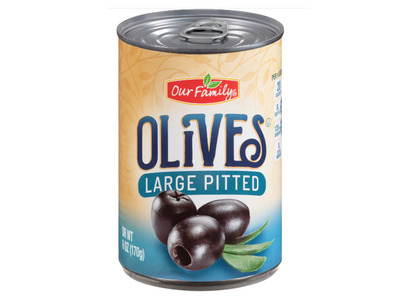 Large Pitted Olives 12/6oz