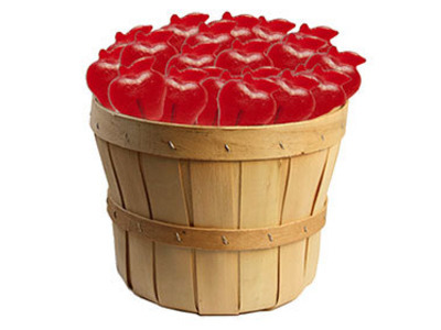 Fall Red Apple Lollipop Basket 30ct