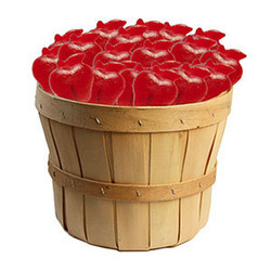 Fall Red Apple Lollipop Basket 30ct