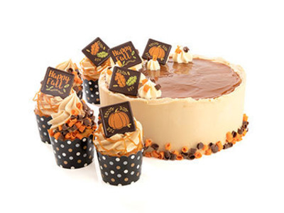 Fall Kit Chocolate Curls & Leaves 1ct