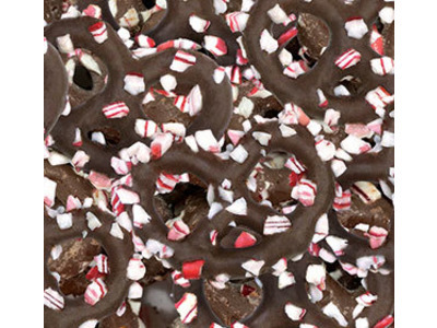 Milk Chocolate Peppermint Pretzels 15lb