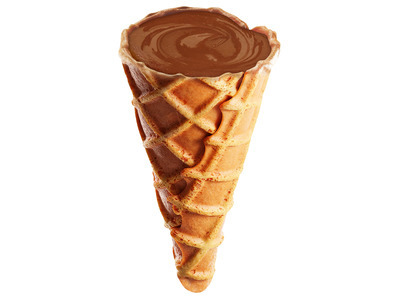 Mini Milk Chocolate Filled Waffle Cones 10lb