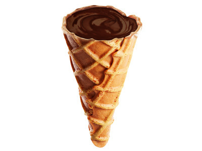 Mini Dark Chocolate Filled Waffle Cones 10lb