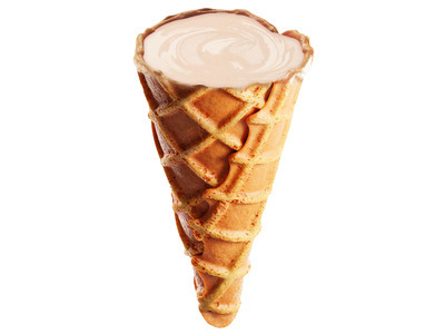 Mini White Chocolate Filled Waffle Cones 10lb