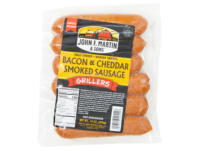 Bacon & Cheddar Smoked Sausage Grillers 12/10oz