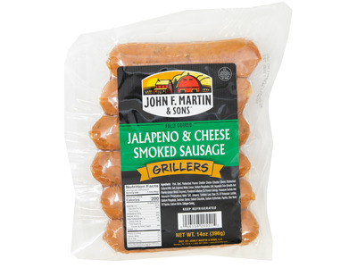 Jalapeno & Cheese Smoked Sausage Grillers 12/10oz