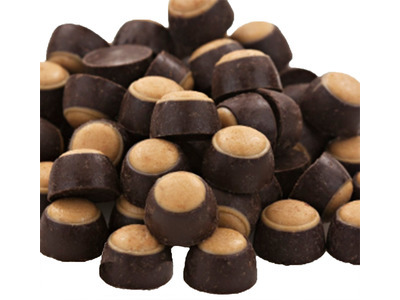 Mini Dark Chocolate Flavored Peanut Butter Buckeyes 10lb