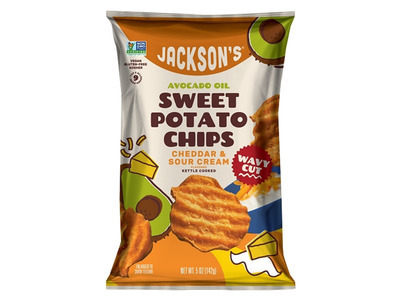 Wavy Cut Cheddar & Sour Cream Sweet Potato Chips 12/5oz