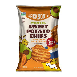 Wavy Cut Cheddar & Sour Cream Sweet Potato Chips 12/5oz