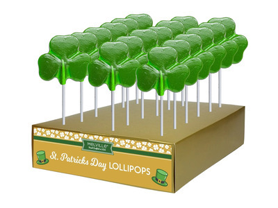 Irish Cream Shamrock Lollipops 24ct