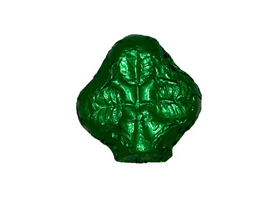 Green Foiled Milk Chocolate Shamrocks 10lb