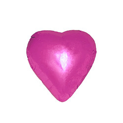 Pink Foiled Dark Chocolate Hearts 10lb