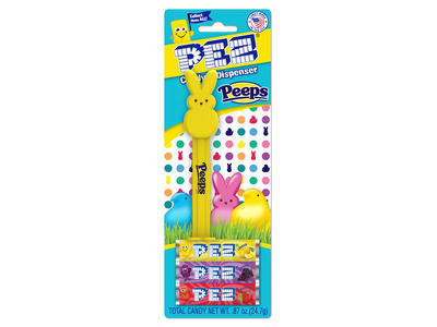 PEZ Peeps Bunny & Chick Blister Pack 12ct