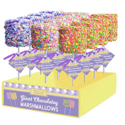 Giant Marshmallow Pop with Pastel Confetti 12ct