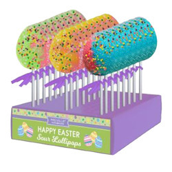 Sour Easter Egg Lollipops 24ct