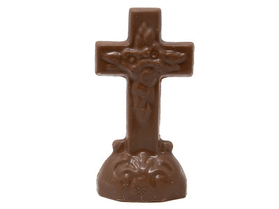 Small Solid Chocolatey Cross 24/3oz