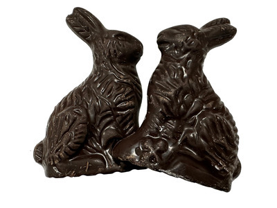 Small Dark Chocolate Easter Bunnies 40ct