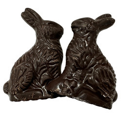 Small Dark Chocolate Easter Bunnies 40ct