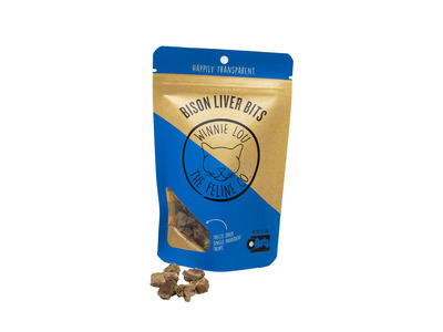 Bison Liver Bits for Cats 8/1oz