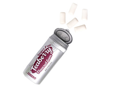 Teaberry Sugar Free Gum Tubes 12ct