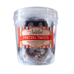 Wrapped Chocolate Covered Pretzel Twists Tub 2/20ct