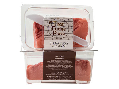 Strawberry & Cream Fudge 12/8oz