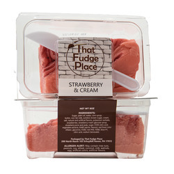 Strawberry & Cream Fudge 12/8oz