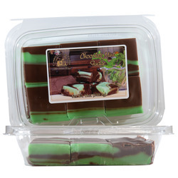 Chocolate Mint Swirl Fudge 8/12oz