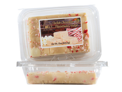 White Chocolate Peppermint Fudge 8/12oz