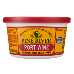 Port Wine Gourmet Cheese Snack Spread, Shelf Stable 12/8oz