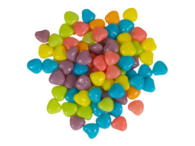 Tutti Frutti Heart-Shaped Dragee 30lb