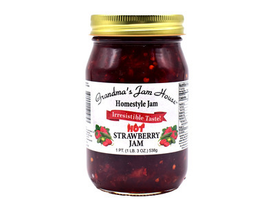 Hot Strawberry Jam 12/16oz