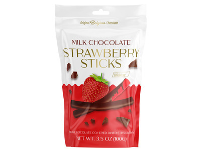 Milk Chocolate Strawberry Sticks 12/3.5oz