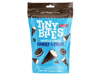 Cookies & Cream Tiny Bites Waffle Cones 12/4.24oz