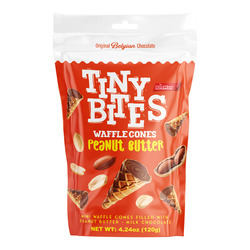 Peanut Butter Tiny Bites Waffle Cones 12/4.24oz