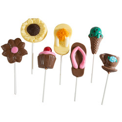 Assorted Summer Chocolatey Lollipops 24ct