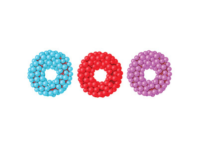 Candy-Coated Gummy Rings 4/5lb