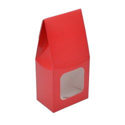 6oz Red Gable Box w/Window 250ct