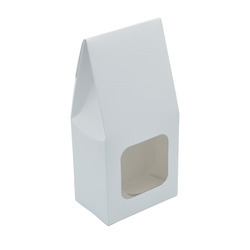 6oz White Gable Box w/Window 250ct