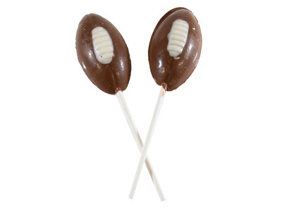 Chocolatey Football Lollipop 24ct