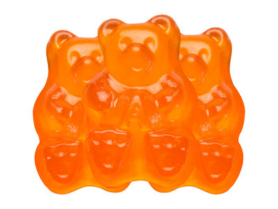 Ornery Orange Gummi Bears 4/5lb