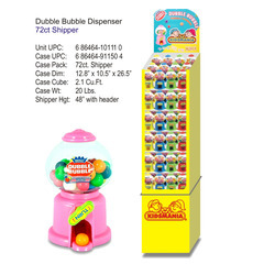 Dubble Bubble Dispenser Shipper 1/72ct